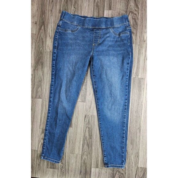 (3/$35) St. John's Bay Size 10 Petite Skinny Stretch Denim Blue Jeans Jeggings - Picture 1 of 10